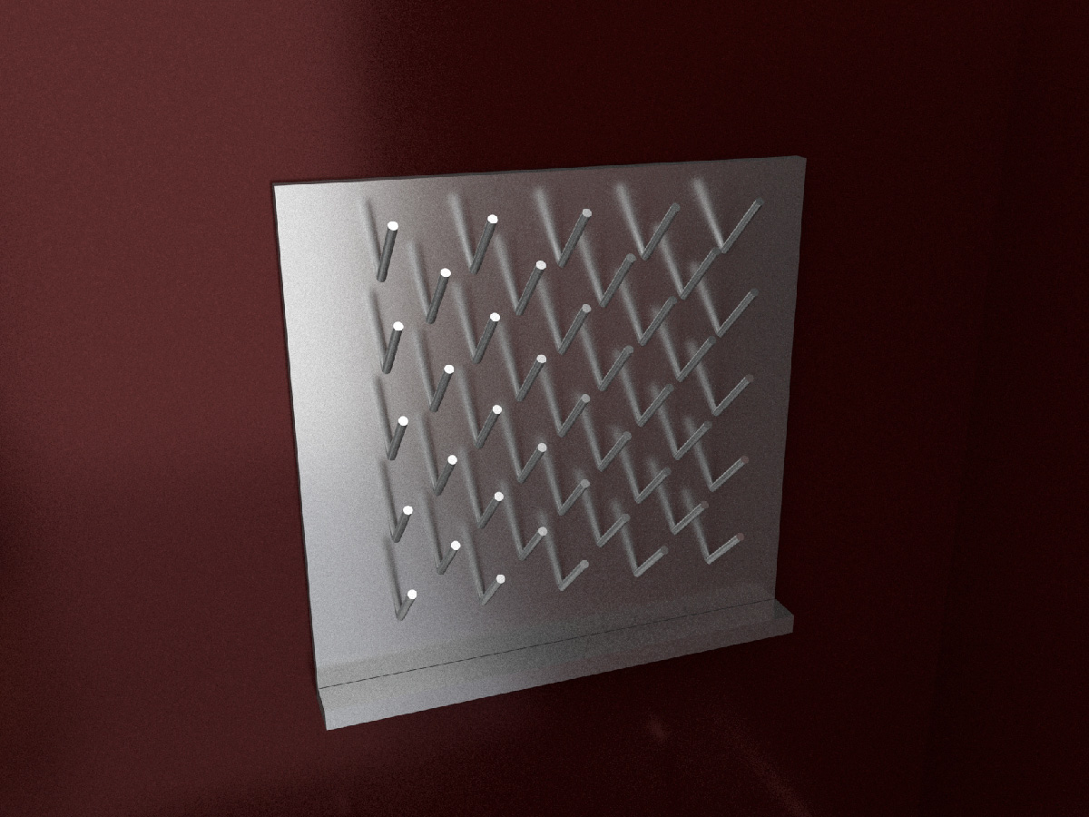 accesorios_Escurridor de acero inoxidable con 41 bastagos