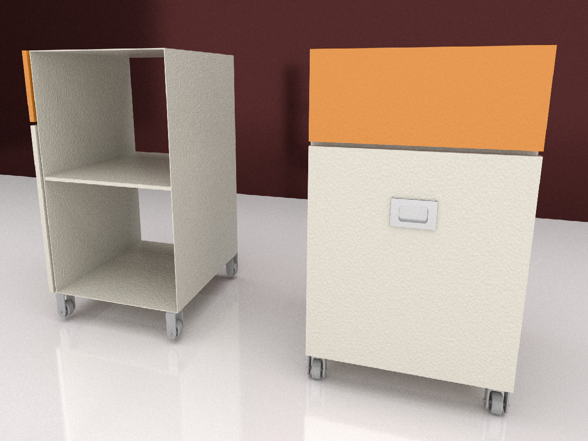 gabinetes de acero inoxidable_Gabinete movil de 45 50 60 cms de frente