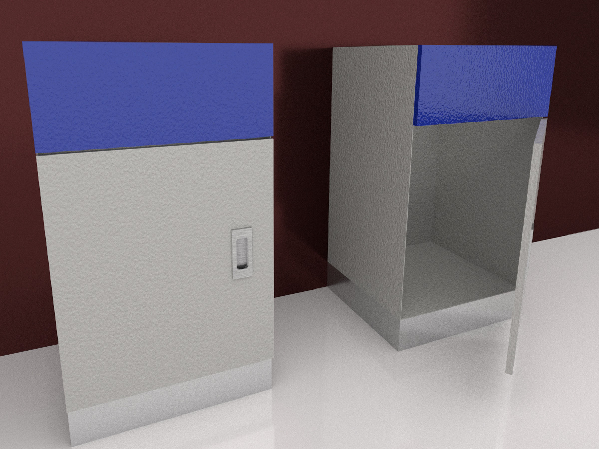 gabinetes de acero inoxidable_Gabinete portafregadero sencillo