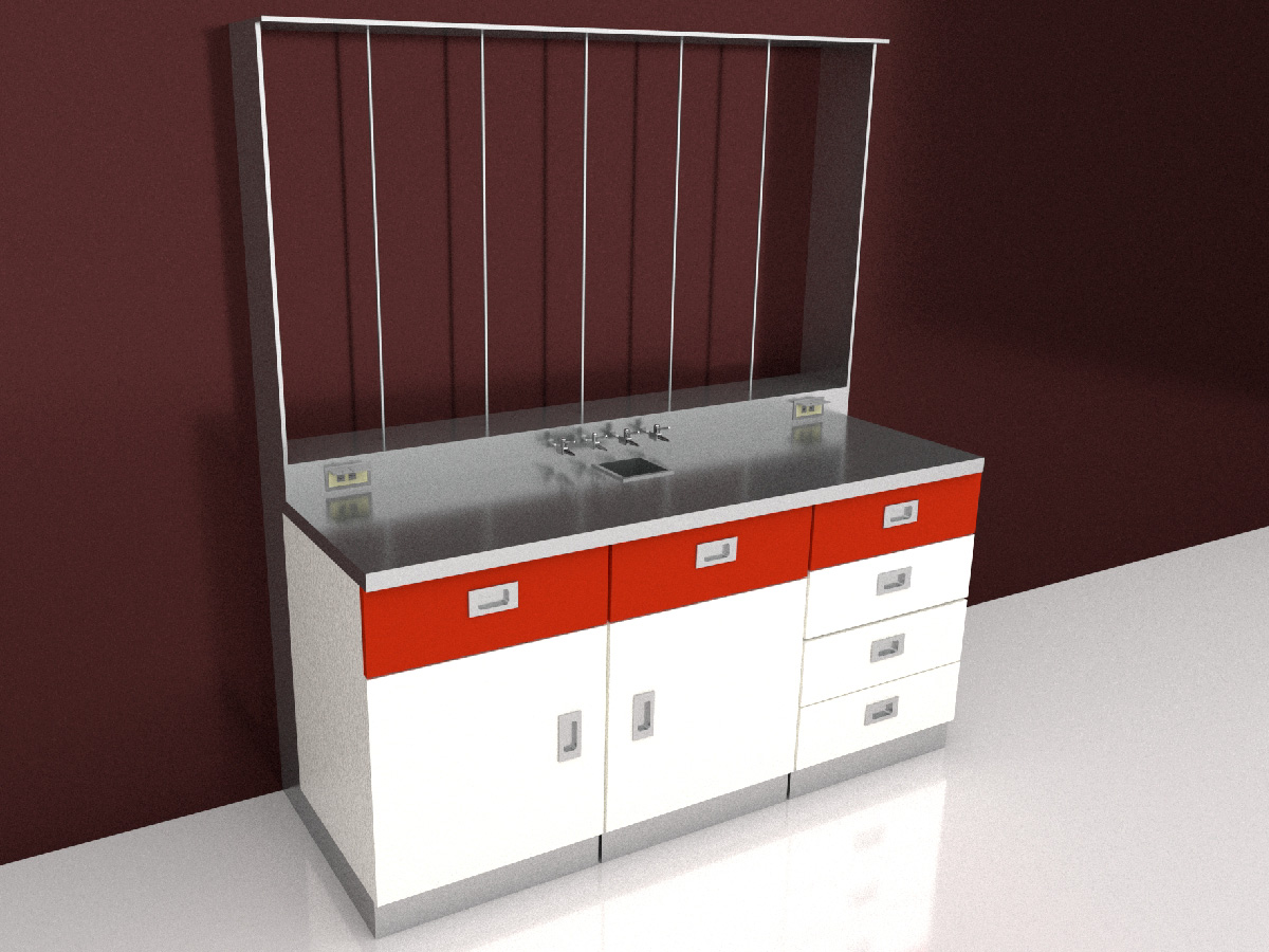 mesas de acero inoxidable_MESA CON RACK PARA DESTILACIONES Y PLANTAS PILOTO