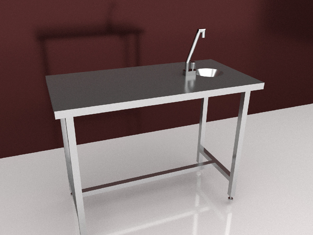 mesas de acero inoxidable_MESA ESCOLAR PARA MAESTRO