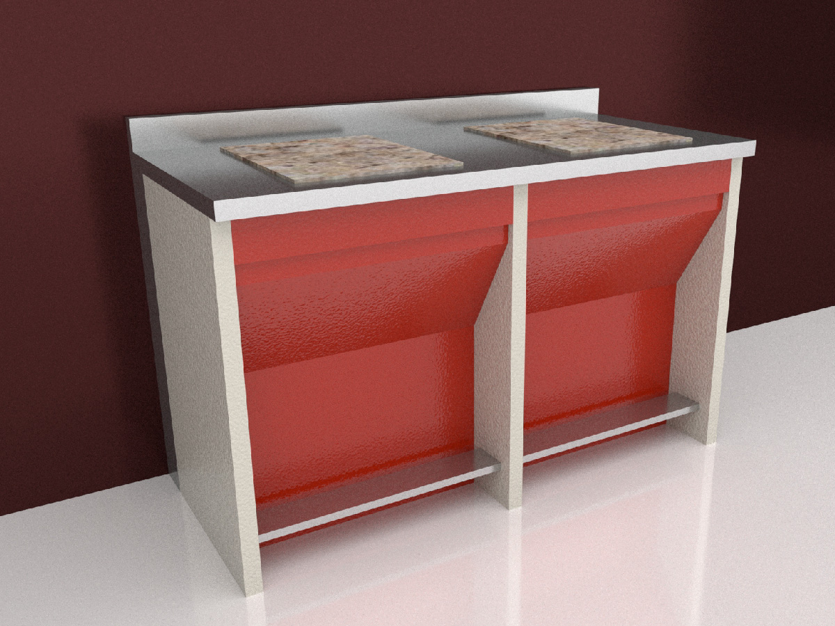 mesas de acero inoxidable_MESA PARA BALANZA ANALITICA DOBLE