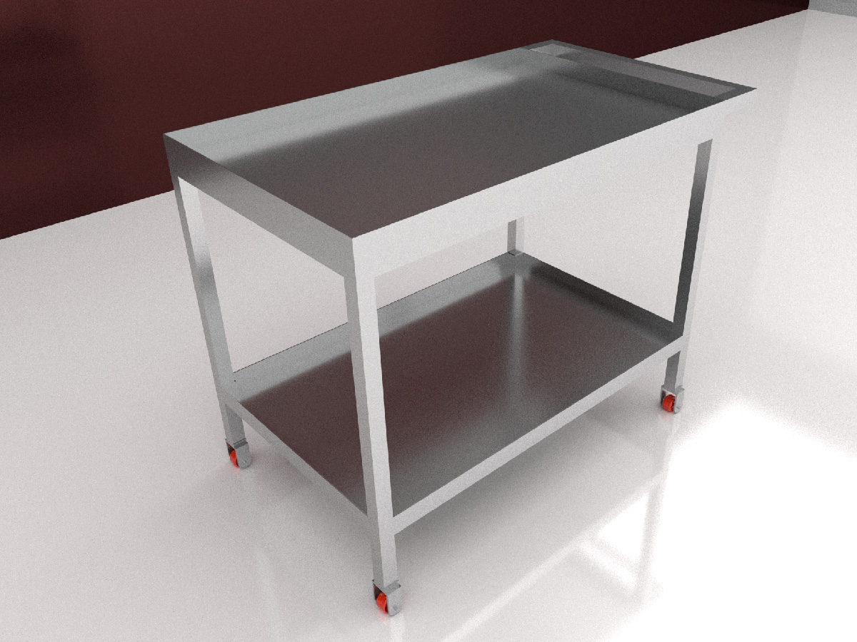 mesas de acero inoxidable_MESA VIAJERA